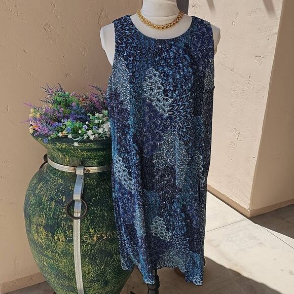 Ronni Nicole zip back shift style dress size 14 - Picture 2 of 10